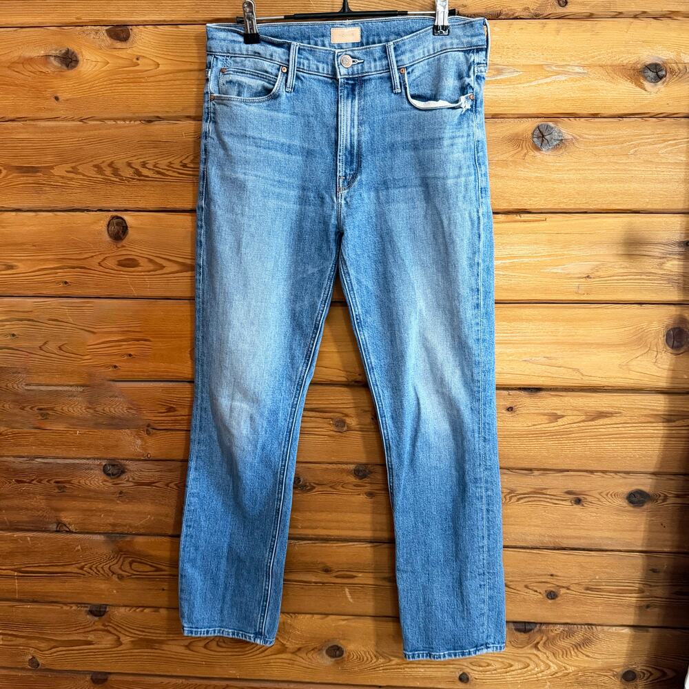 MOTHER The Mid Rise Dazzler Ankle Cut & Paste Size 30